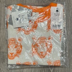 Kate Quinn Sunray Orange Tiger Tee